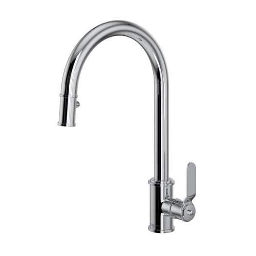 NEW Perrin and Rowe Armstrong 4544HSCP Lever Tap with Pull Down CHROME BR4185