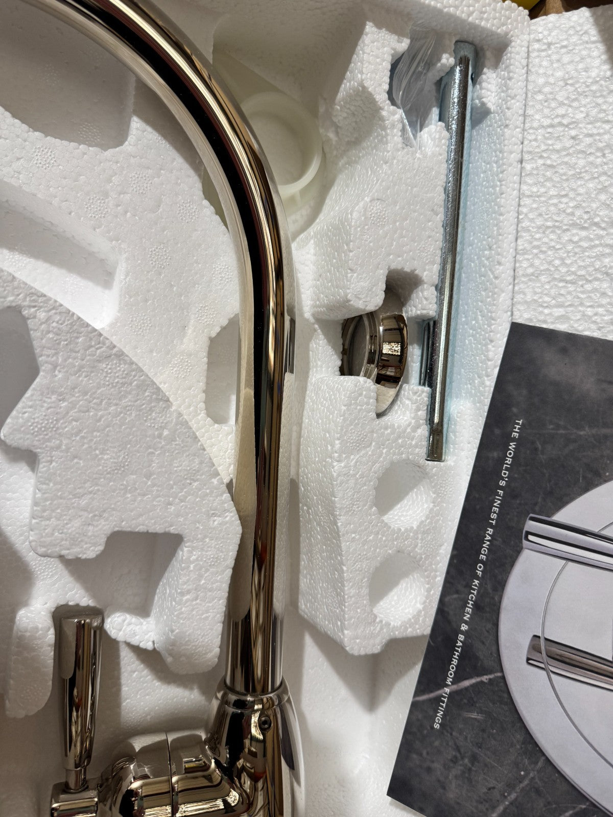 NEW Perrin & Rowe Mimas 4846NI Sink Mixer Tap & Rinse NICKEL BR4181