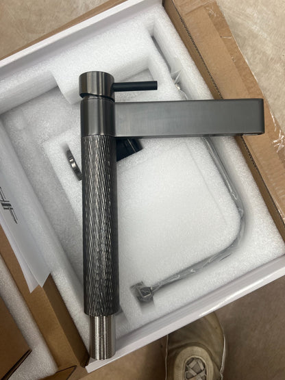 NEW GUNMETAL Quilt Lever Kitchen Mixer tap Victoria plumbing tap factory AX4601