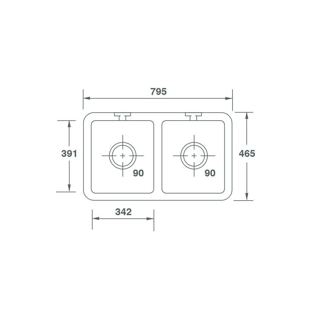 NEW Shaws Of Darwen SCLD800WH Classic Double 800 Belfast Kitchen Sink BR4353