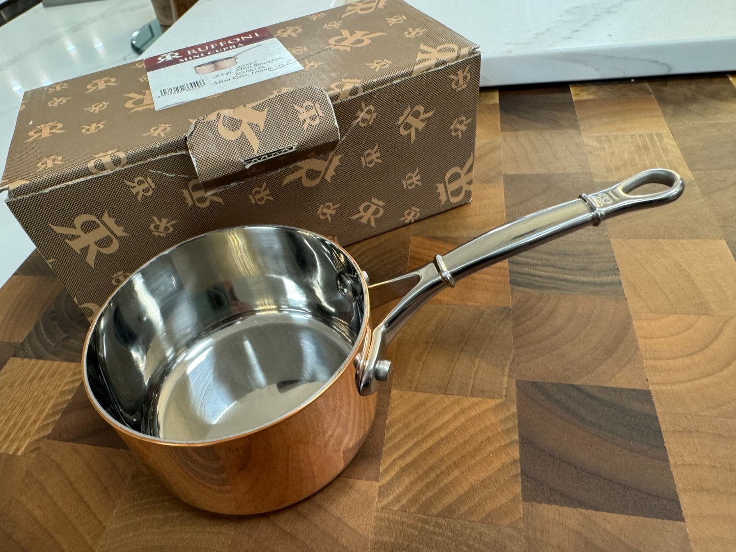 NEW Ruffoni 30846 Mini Saucepan 8cm Miniature Copper Pot Cookware Pans BR4218
