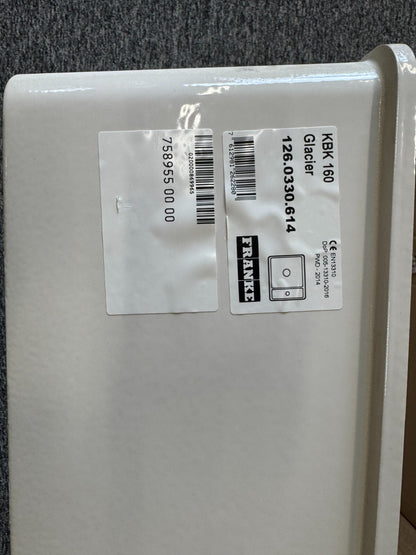 NEW KUBUS KBK 160 REV White 126.0438.484 white Kitchen Sink Basin BR2221