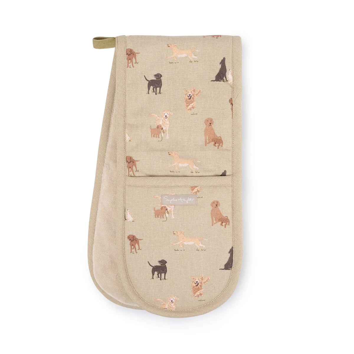 NEW Sophie Allport Labradors & Retrievers Double Oven Glove & Tea Towel IN STOCK