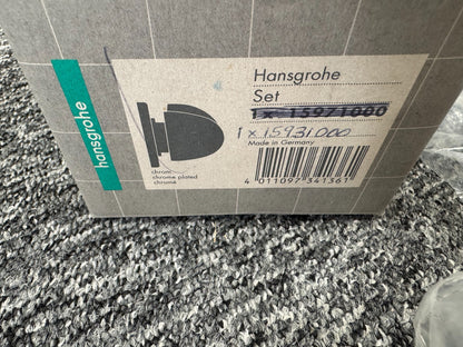 NEW Hansgrohe Shut Off Valve E Chrome Finish Kit 15971000 chrome control BR2118