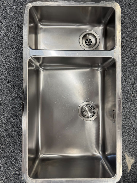 Franke Kubus KBX 160-55-20 stainless Steel double Sink basin BR2203