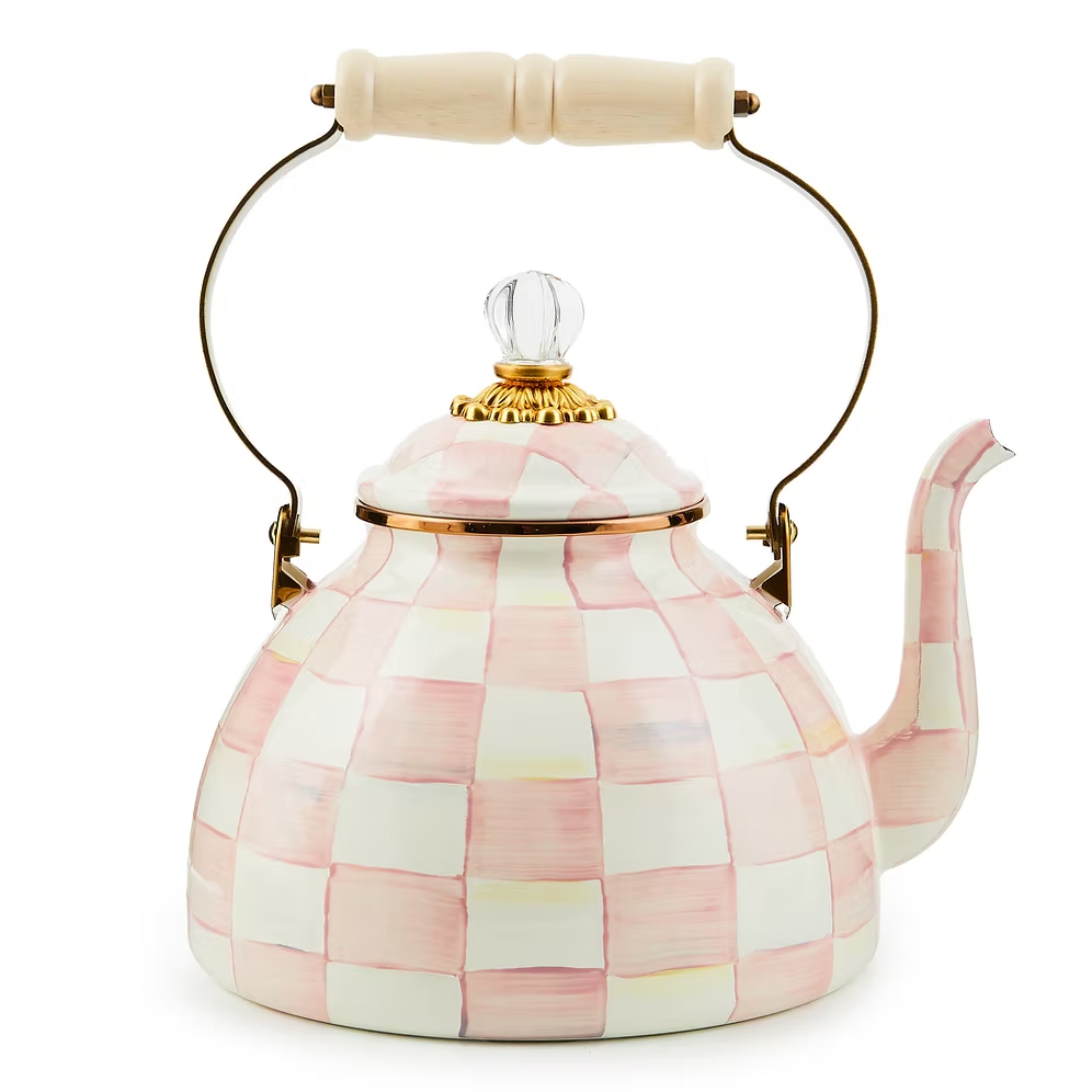 NEW Mackenzie-Childs ROSY CHECK Items Enamel Finish IN STOCK Available Now