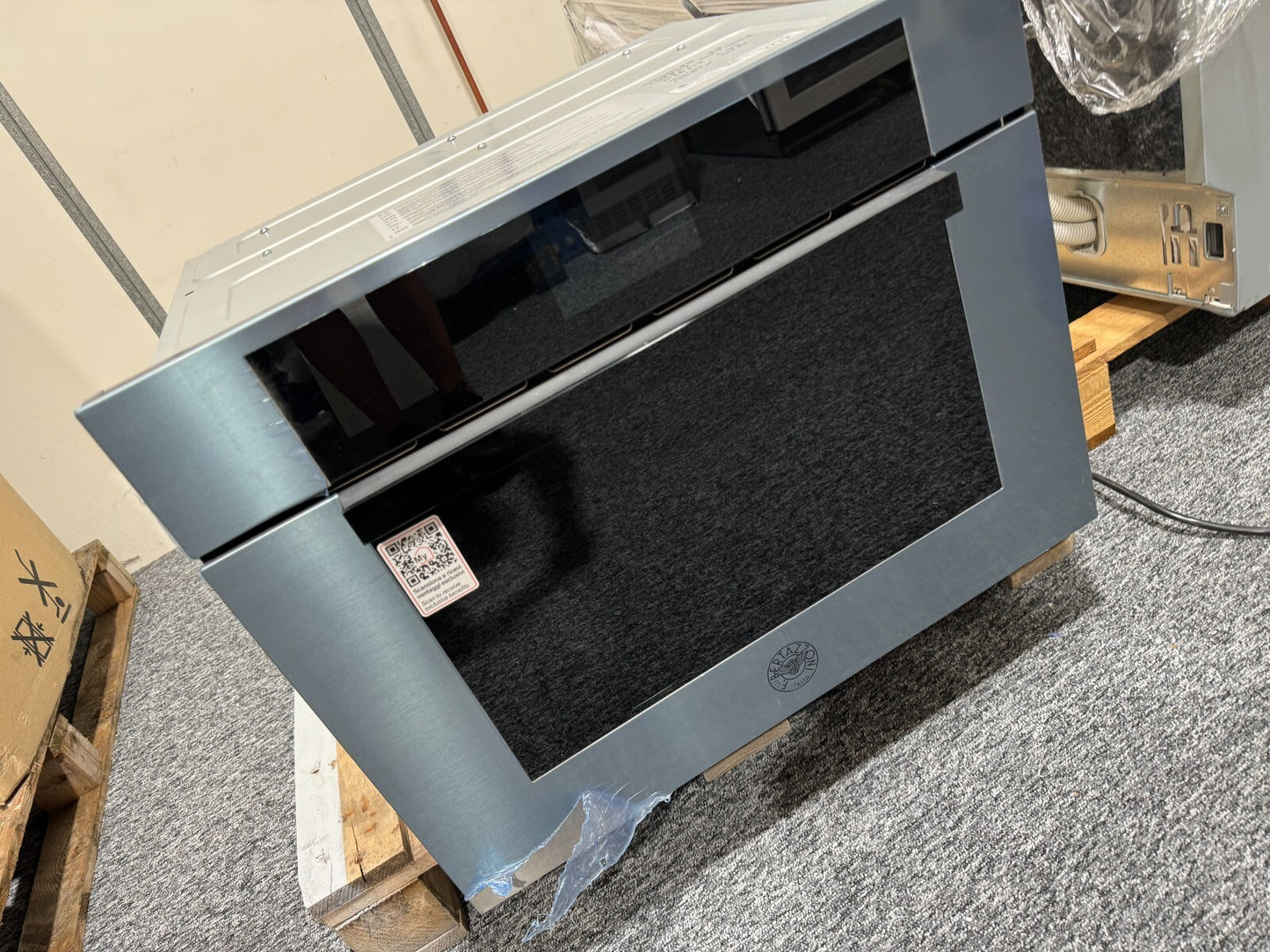 New Bertazzoni Modern F457MODMWTX Combi Microwave Oven Appliance