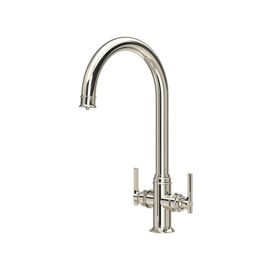 NEW Perrin & Rowe 1425NI Southbank Sink Mixer with Filtration Nickel AX4449