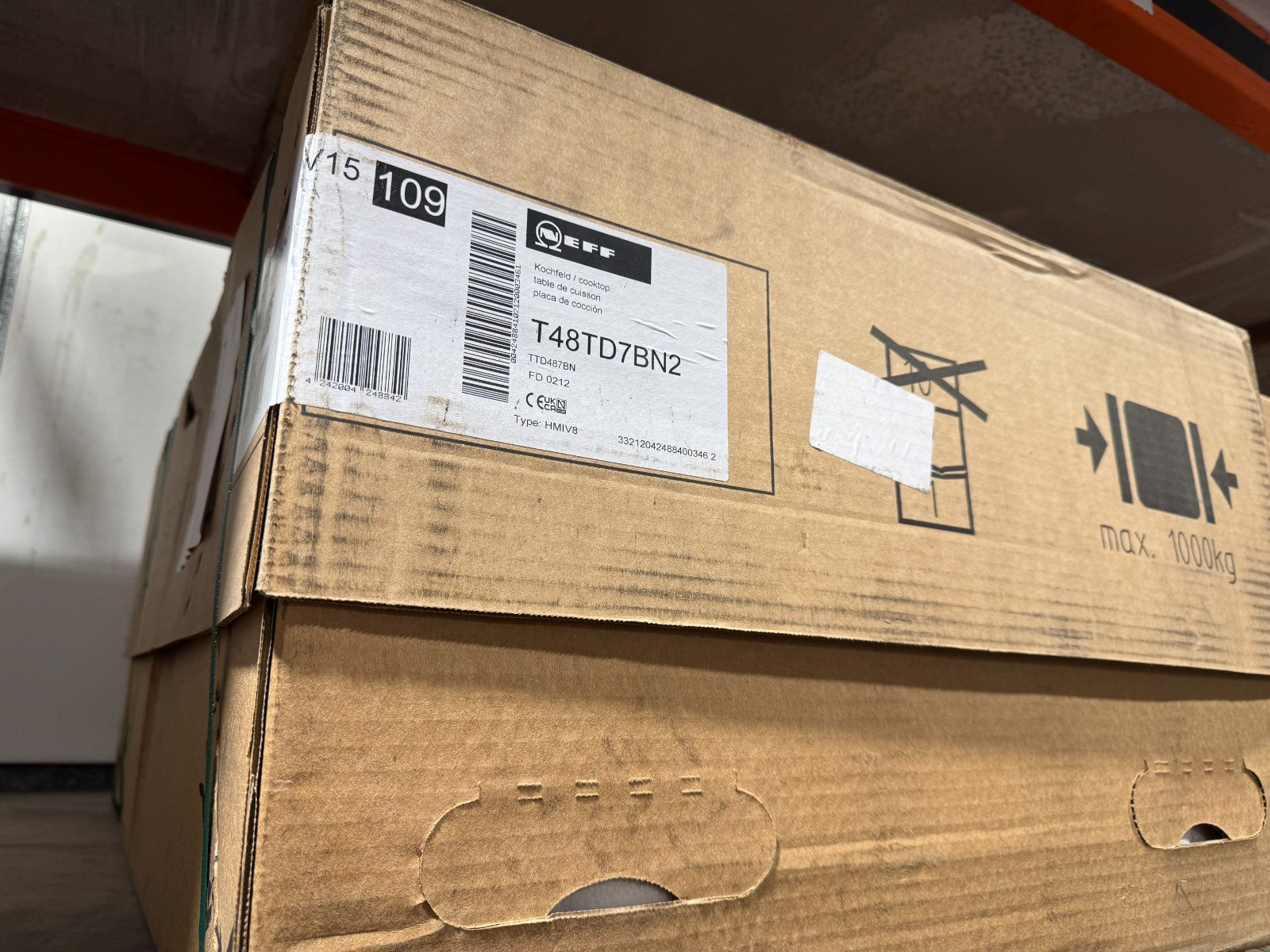 NEW Neff N70 T48TD7BN2 80cm Wide Black Venting Induction Hob Cooktop BR2087 2086