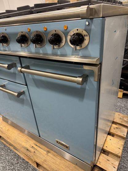 Ex Display Falcon Deluxe Dual Fual Range Cooker Oven F1000DXDFCA/NM blue BR2215