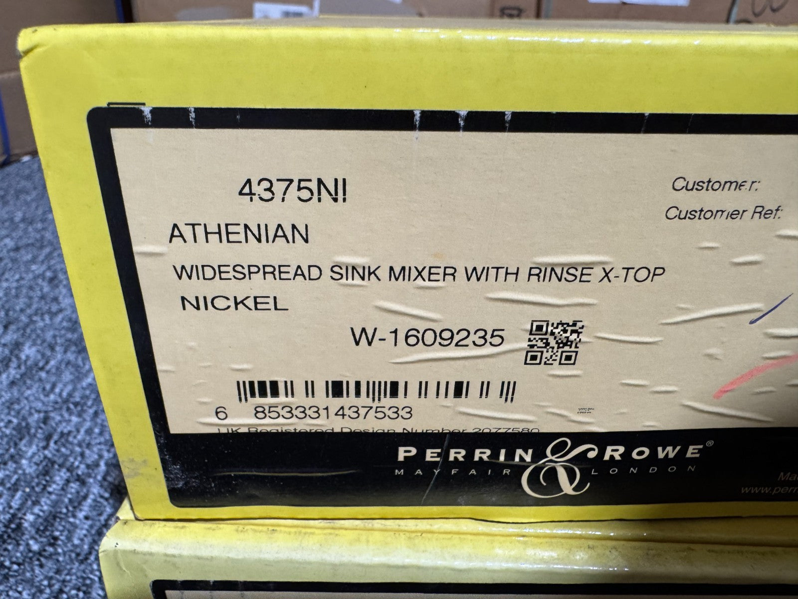 NEW Perrin & Rowe ATHENIAN 4375ni Kitchen Tap with Rinse Crosshead NICKEL BR4192