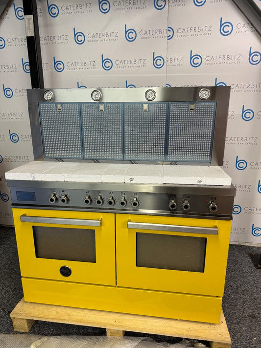 New UNUSED Bertazzoni Professional Range Cooker 120cm PRO125I2EGIT & Extractor