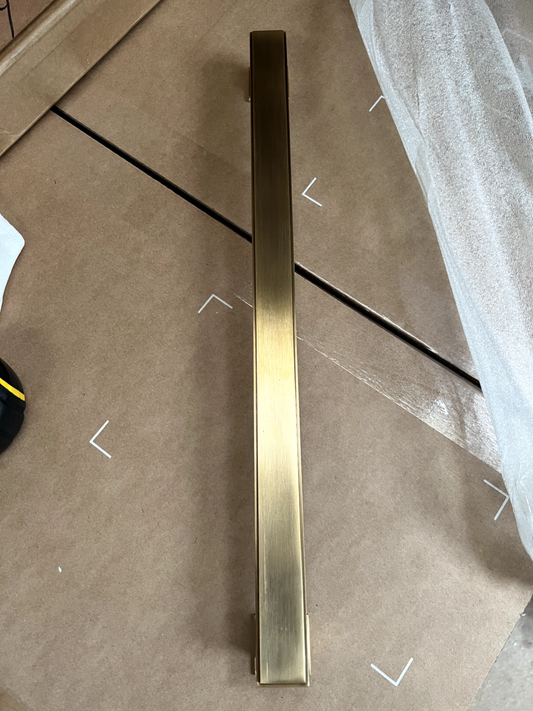 New Solid Brass Jefferson style Cabinet Handle Pull 39cm kitchen Bathroom