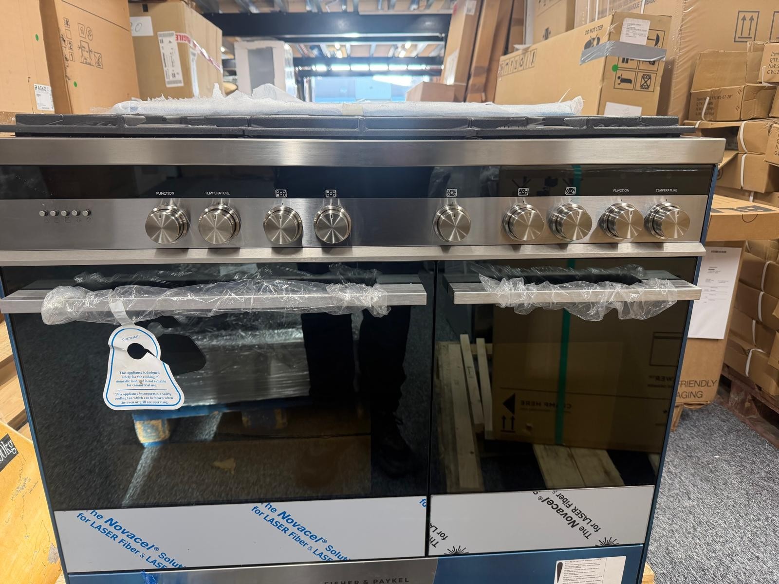 UNUSED Fisher & paykel OR90L7DBGFX1 90cm dual fuel Range Cooker Oven BR4142