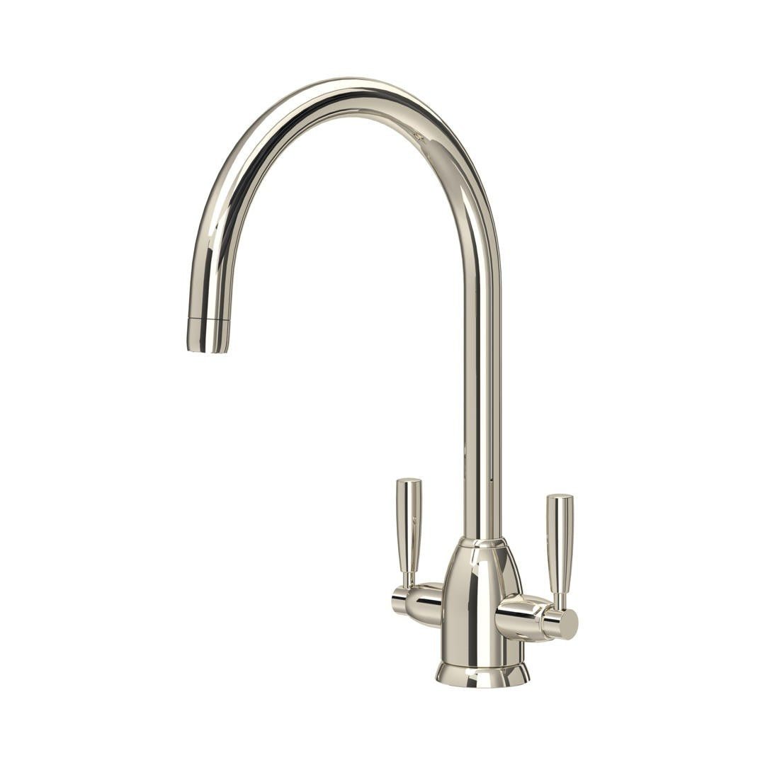 NEW Perrin & Rowe 4861NI Oberon Langbourn Monobloc Sink Mixer Tap Nickel AX4423