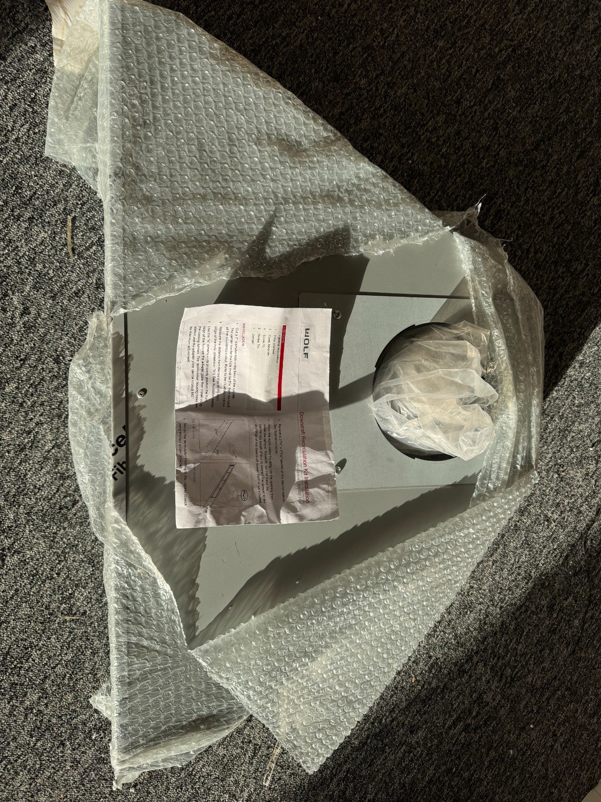 UNUSED Wolf Downdraft Extractor Recirculating Kit 826101 BR4145