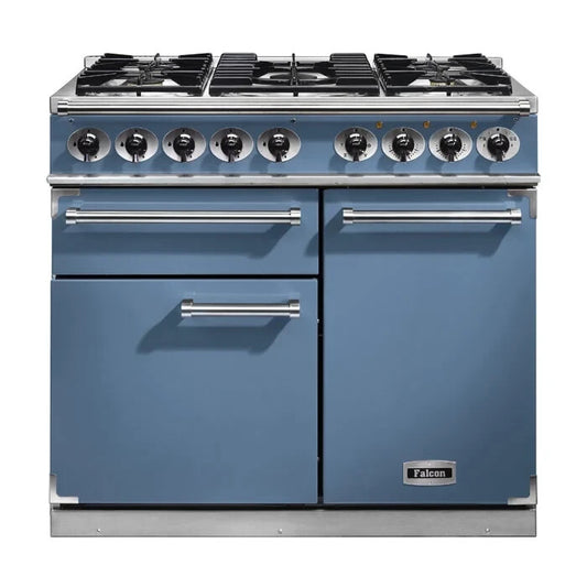 Ex Display Falcon Deluxe Dual Fual Range Cooker Oven F1000DXDFCA/NM blue BR2215