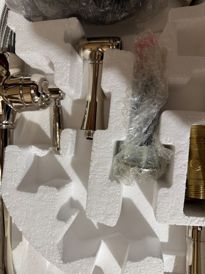 NEW Perrin & Rowe Mimas 4846NI Sink Mixer Tap & Rinse NICKEL BR4181
