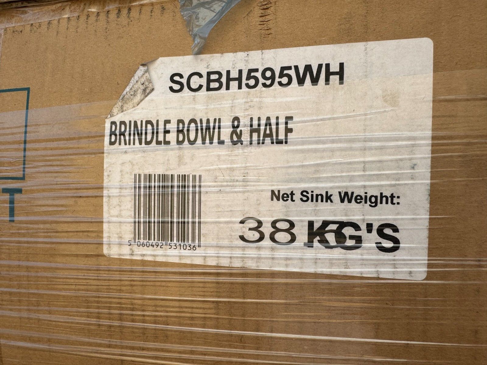 NEW Shaws Of Darwen Classic Brindle 600 1.5 bowl Kitchen Sink SCBH595WH BR4345