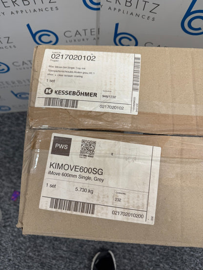 NEW Kesseböhmer KIMOVE600SG iMove Silver Wall Pull down shelves 600mm BR706