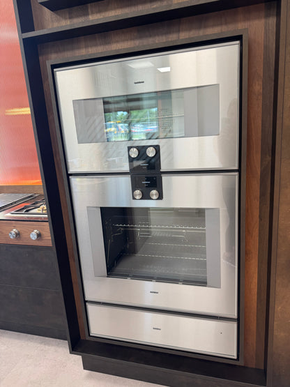 EX Display UNUSED Gaggenau Oven Steam Cooker Drawer Set 76cm BO480112 BS484112 WS482110