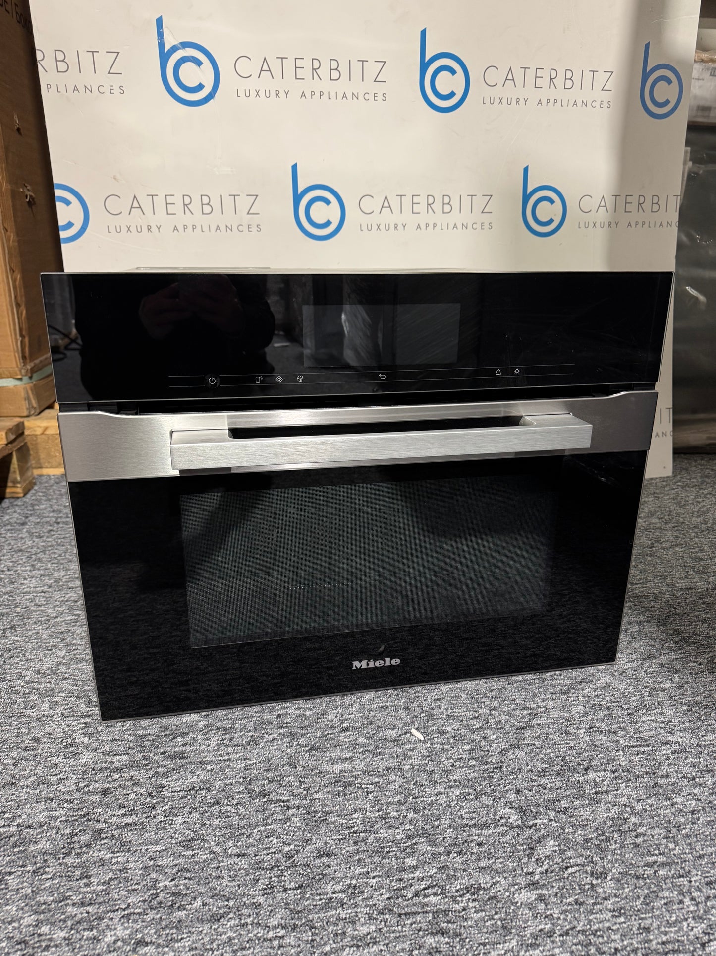 New Miele H 7840 BM Built In Combi Oven Cooker clean steel BR2397