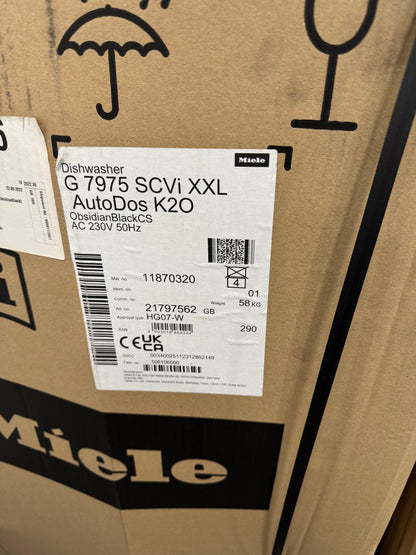 Miele G 7975 SCVi XXL AutoDos K2O Fully integrated dishwasher BR2422