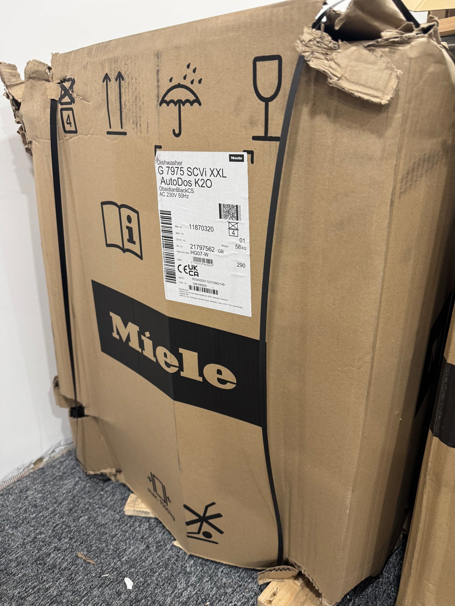 Miele G 7975 SCVi XXL AutoDos K2O Fully integrated dishwasher BR2422