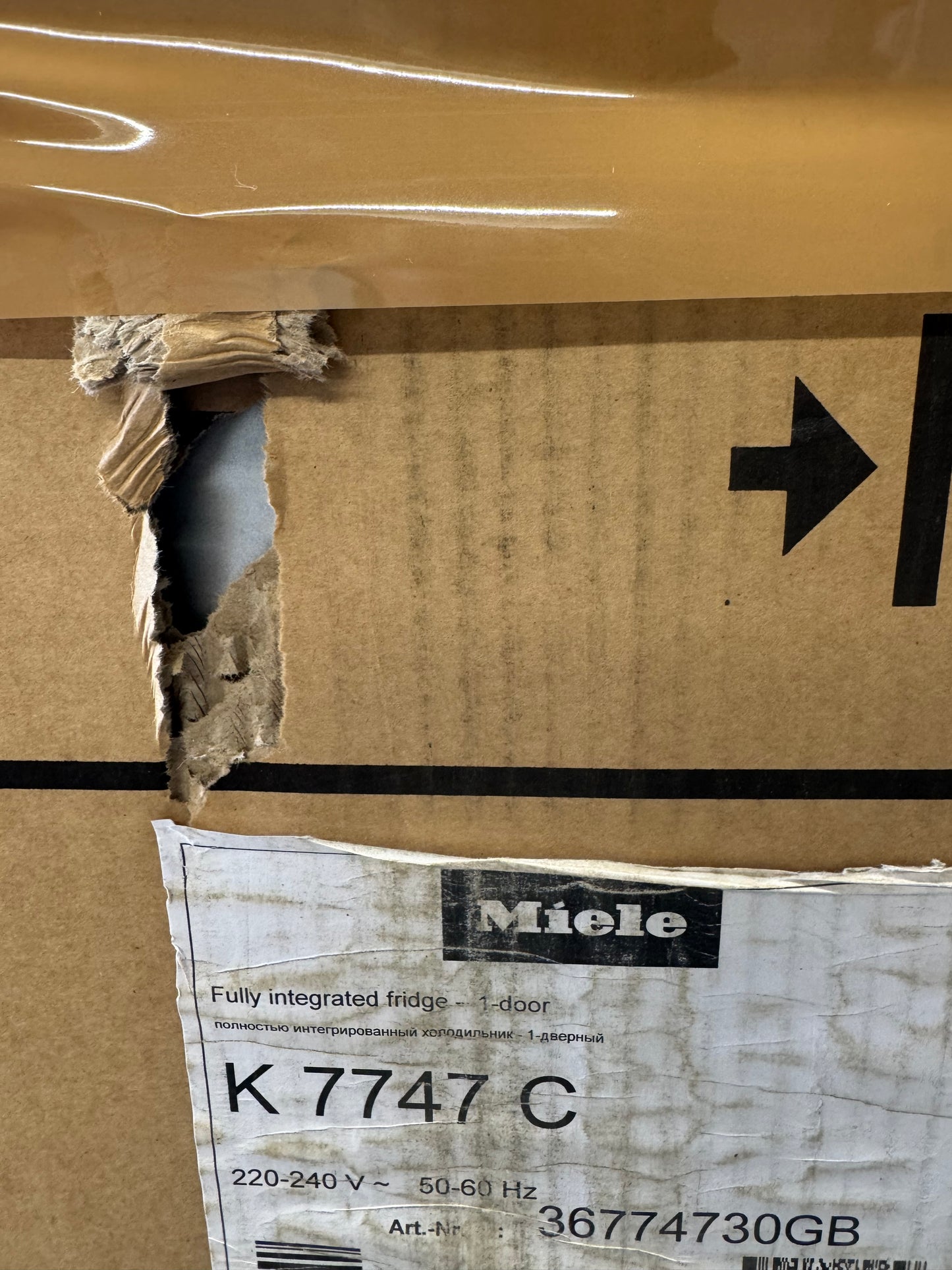 New Miele K 7747 C Built in Column Larder Fridge Integrated BR4257