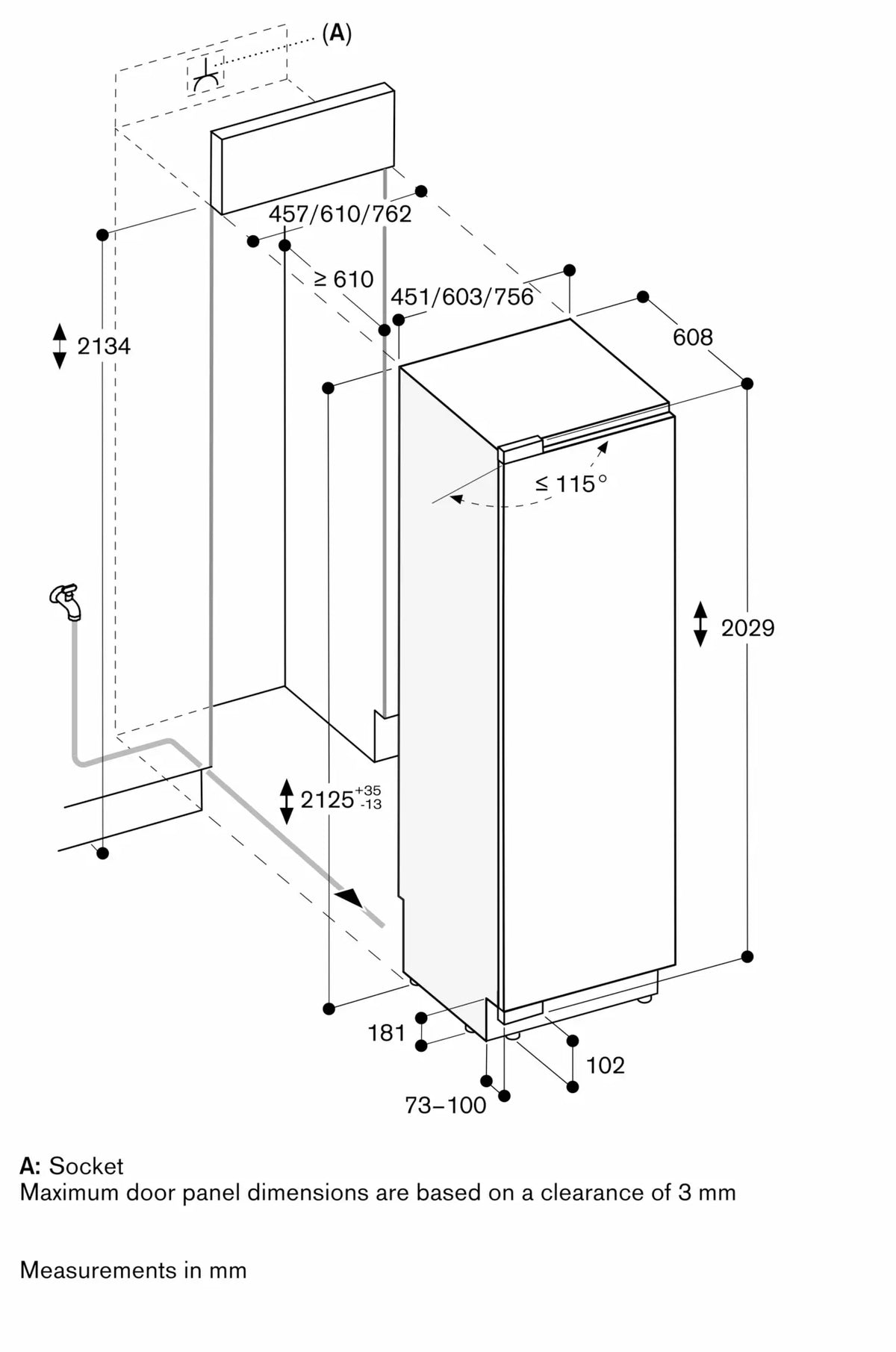 UNUSED Gaggenau RF411305 Vario 400 series Freezer 45cm ICE Refrigeration IN STOCK