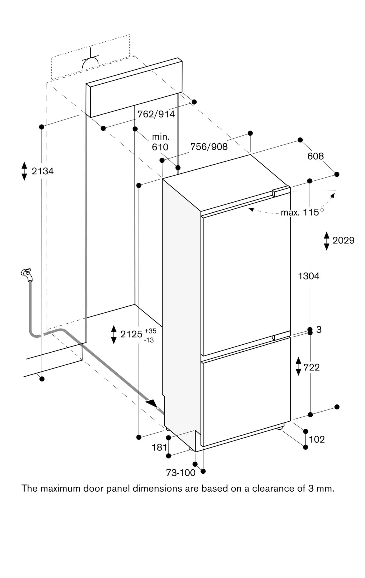 UNUSED in box Gaggenau RB472305 Vario 400 series 76cm Fridge Freezer IN STOCK