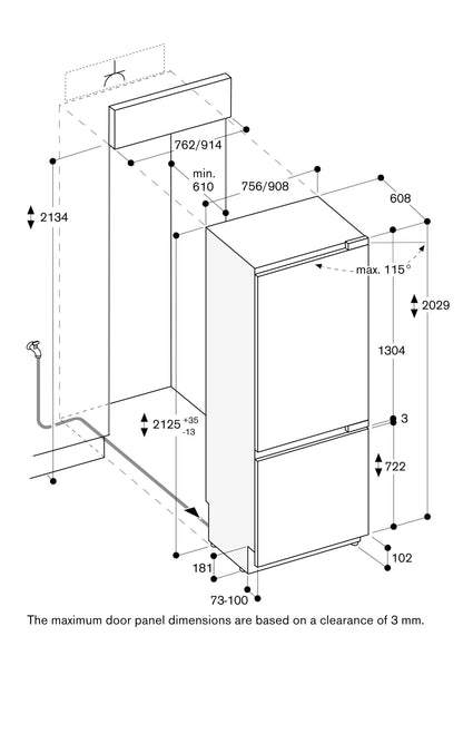 UNUSED in box Gaggenau RB472305 Vario 400 series 76cm Fridge Freezer IN STOCK